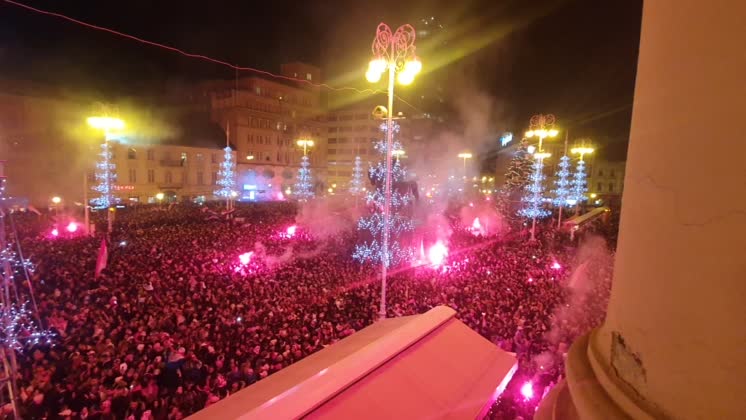 VIDEO: Croatia victory parade Fans gather for the Croatia team victory parade at Ban Jelacic square (following their victory over Morocco in the 2022 FIFA World Cup bronze medal match the previous day) on December 18, 2022 in Zagreb, Croatia. Video: Luka Stanzl PIXSELL